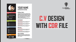 How To Make Cv Curriculum Vitae Design In Coreldraw X7 With Font