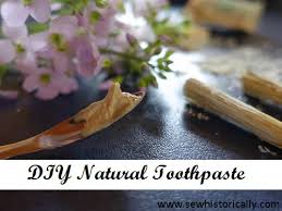 diy natural toothpaste recipe sew