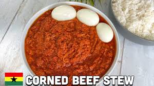 ghana corned beef stew
