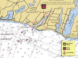 Falmouth Harbor Names Numbers New England Boating Fishing