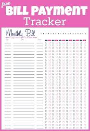 Monthly Bill Tracker Template