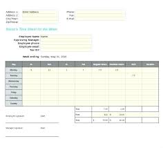 Weekly Timesheet Template Excel Making A Timesheet In Excel