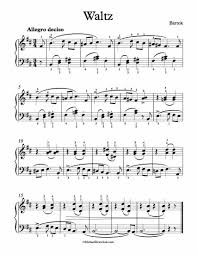 Classical, folk, blues, ragtime, jazz. Free Piano Sheet Music Waltz Bartok From First Term At Piano 23 Enjoy Piano Sheet Music Piano Sheet Music Free Sheet Music