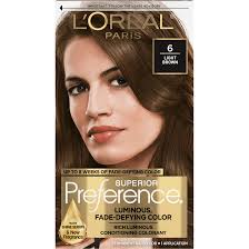 l oreal paris superior preference hair color light brown natural 6