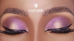 soft purple and gold eye makeup easy