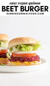 easy vegan beet burger recipe running