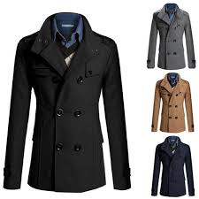 Brand Men S Mao Wool Overcoat For Male