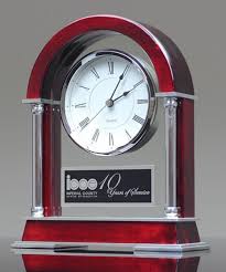 rosewood mantle clock award mantel