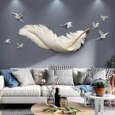 Frp Feather Wall Murals Decoration