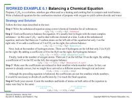6 1 Balancing A Chemical Equation