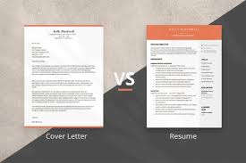 cover letter vs resume how are they