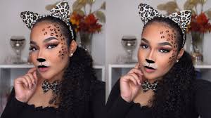 leopard halloween makeup look