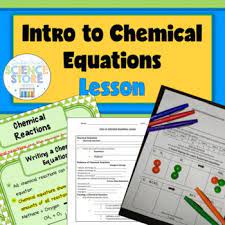 Chemical Equation Equations Lesson