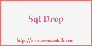 sql drop statement delete database