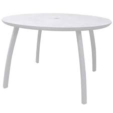 round table with umbrella hole