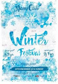 Winter Festival Psd Flyer Template