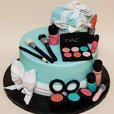 makeup theme cakes