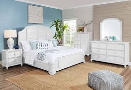 Powell Naples White Queen Panel Bed
