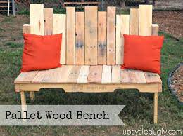 how to pallet wood bench upcycled ugly