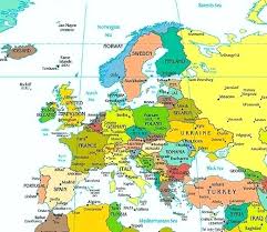 Western Map Europe Political Outline 14a Drawinglessons Info