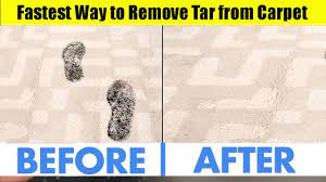 fastest way to remove tar from carpet