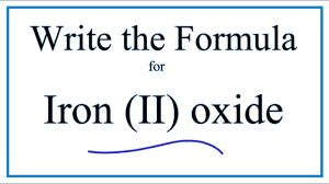 the formula for iron ii oxide