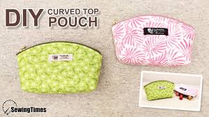diy curved top pouch cute makeup bag