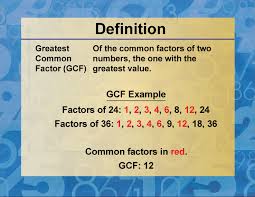 Common Factor Gcf Media4math