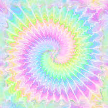2 Tie Dye Pastel Rainbow Colourful Psychedelic Rave Pastel