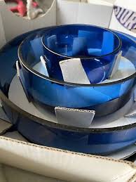 Cobalt Blue Glass Bowls Graduated