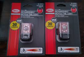 Set Of 2 Two Bell Arella X50 Rechargeable Bicycle Tail Light 30 Lumens Brand New For Sale Online