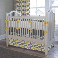 Yellow And Gray Elephant Baby Bedding