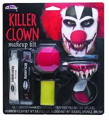 clown make up kit horror teeth
