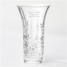 vera wedding engraved crystal leaf