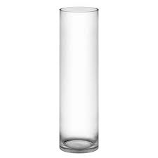 large glass cylinder flower vase candle