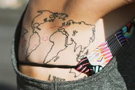 High quality handmade world globes :: 80 Fantastic Map Tattoos