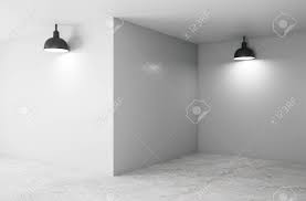 Ceiling lights are essential in every room of your home. Modern Interior With Corner Ceiling Lamp And Copy Space On Concrete Stock Photo Picture And Royalty Free Image Image 128473559