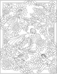 6 Free Fairy Garden Coloring Pages