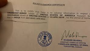 indian pcc for usa citizen had indian