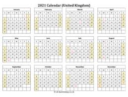How to make a 2021 yearly calendar printable. 2021 Printable Calendar Templates For United Kingdom Uk Bankholidays Co Uk