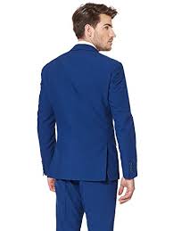 Opposuits Navy Royale Solid Navy Blue Suit For Men Coming