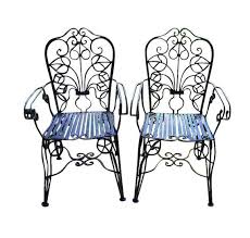 Iron Patio Chair Garden Set Vintage