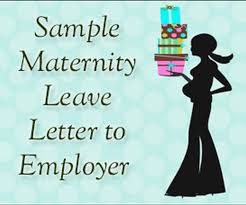 sle maternity leave letter to