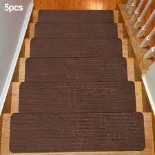 likem 5pcs non slip solid rubber carpet