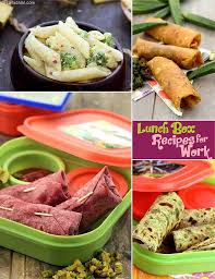 lunch box recipes for work tarladalal com