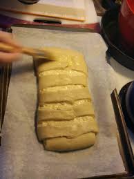 9 roll dough back to a square. Coffeecake In Lattice With Sweet Cheese Filling Bake This Day Our Daily Bread