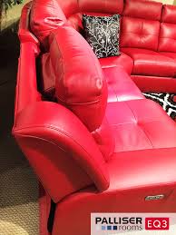 be bold with a red leather sectional