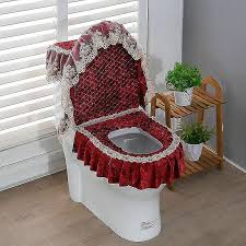 3pcs Bathroom Toilet Seat Cover Set