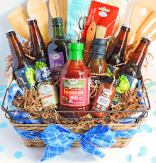 Gift baskets for guys delivered to their door as this time get him something better than a generic gourmet gift basket or a man crate, get him a brobasket. How To Make The Ultimate Diy Grilling Gift Basket For Dad Beautiful Eats Things