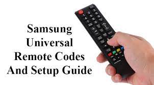 samsung universal remote codes and